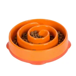 Outward Hound Fun Feeder Slo Bowl Mini voerbak oranje