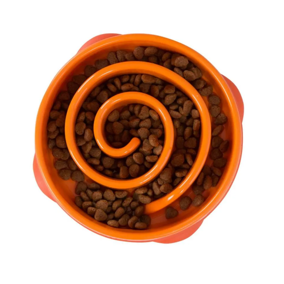 Outward Hound Fun Feeder Slo Bowl Mini voerbak oranje