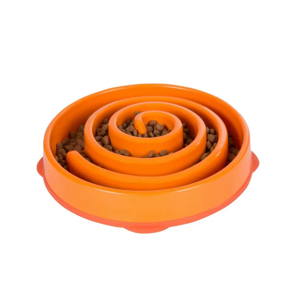 Outward Hound Fun Feeder Slo Bowl voerbak oranje