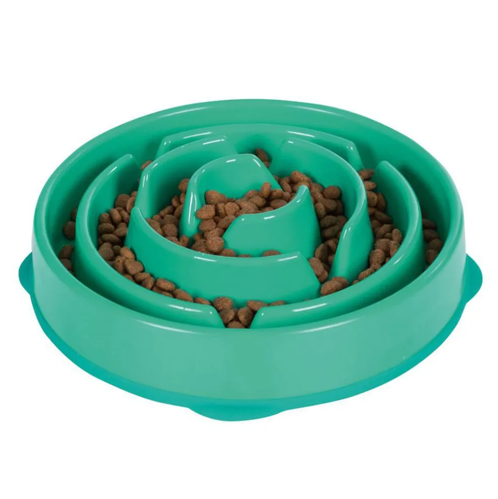 Outward Hound Fun Feeder Slo Bowl voerbak groen