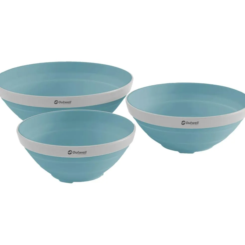 Outwell Collaps opvouwbare schalenset 3,5 - 2 - 1,5 liter classic blue