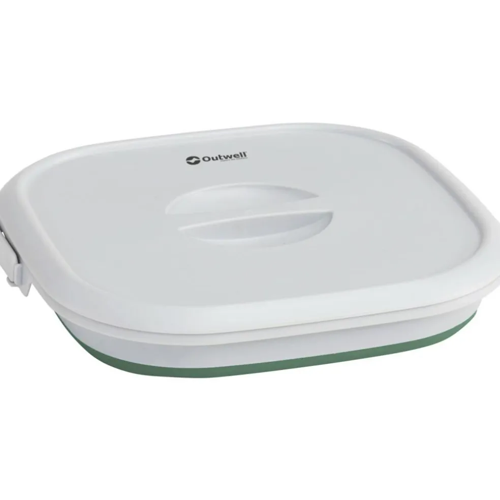 Outwell Collaps opvouwbare emmer vierkant met deksel 9 liter shadow green