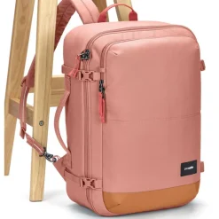 PacSafe GO Anti Theft Carry On rugzak 34 liter rose