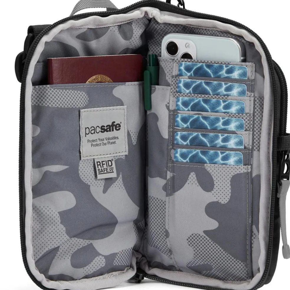 PacSafe GO Tech schoudertas jet black