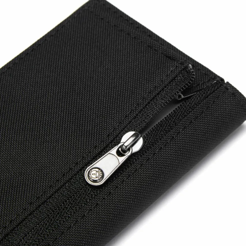 PacSafe RFIDsafe Trifold portemonnee jet black