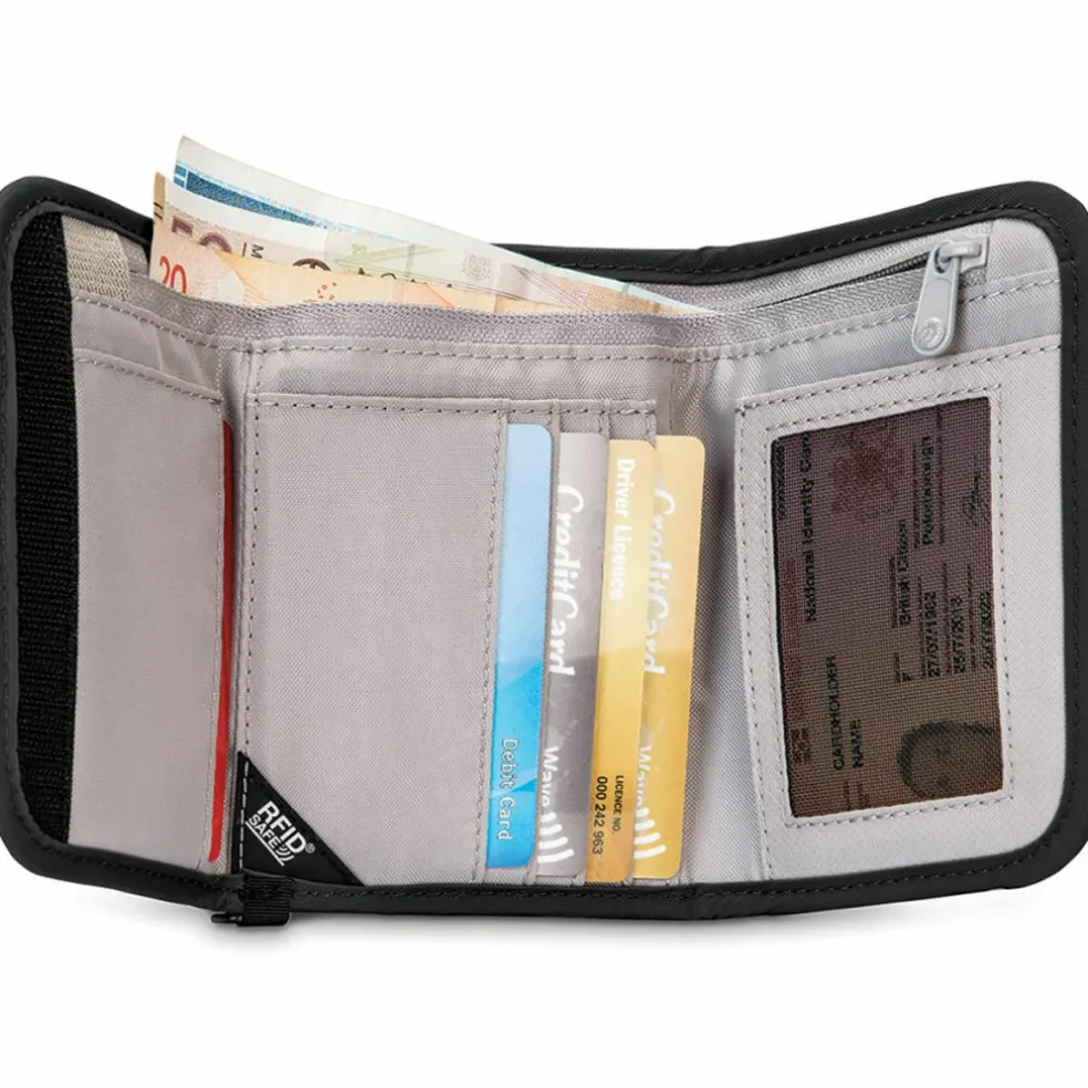 PacSafe RFIDsafe V125 Trifold portemonnee black