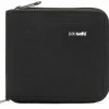 PacSafe RFIDsafe Zip Around portemonnee jet black