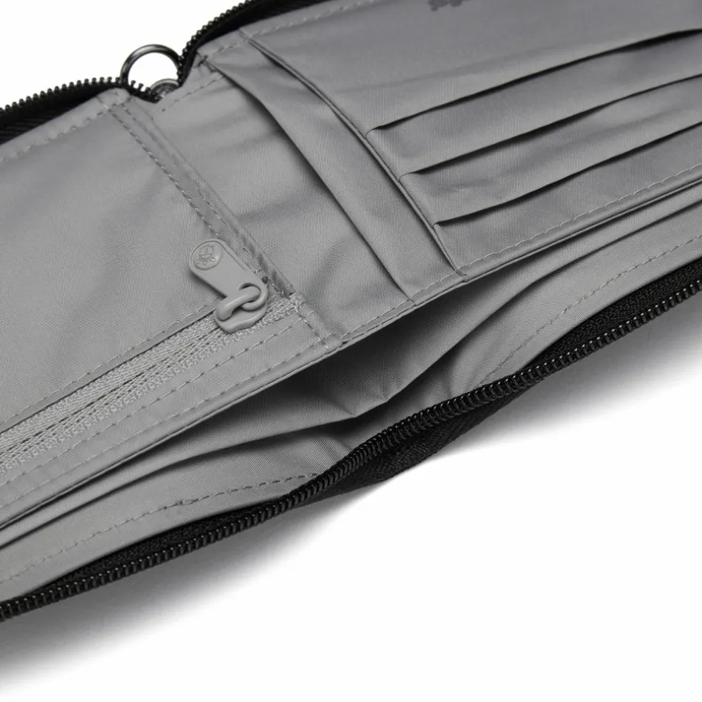 PacSafe RFIDsafe Zip Around portemonnee jet black