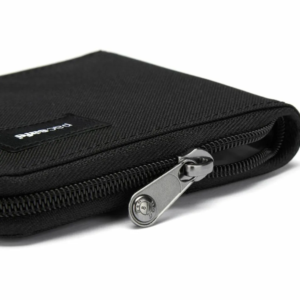 PacSafe RFIDsafe Zip Around portemonnee jet black