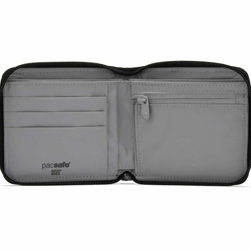 PacSafe RFIDsafe Zip Around portemonnee jet black