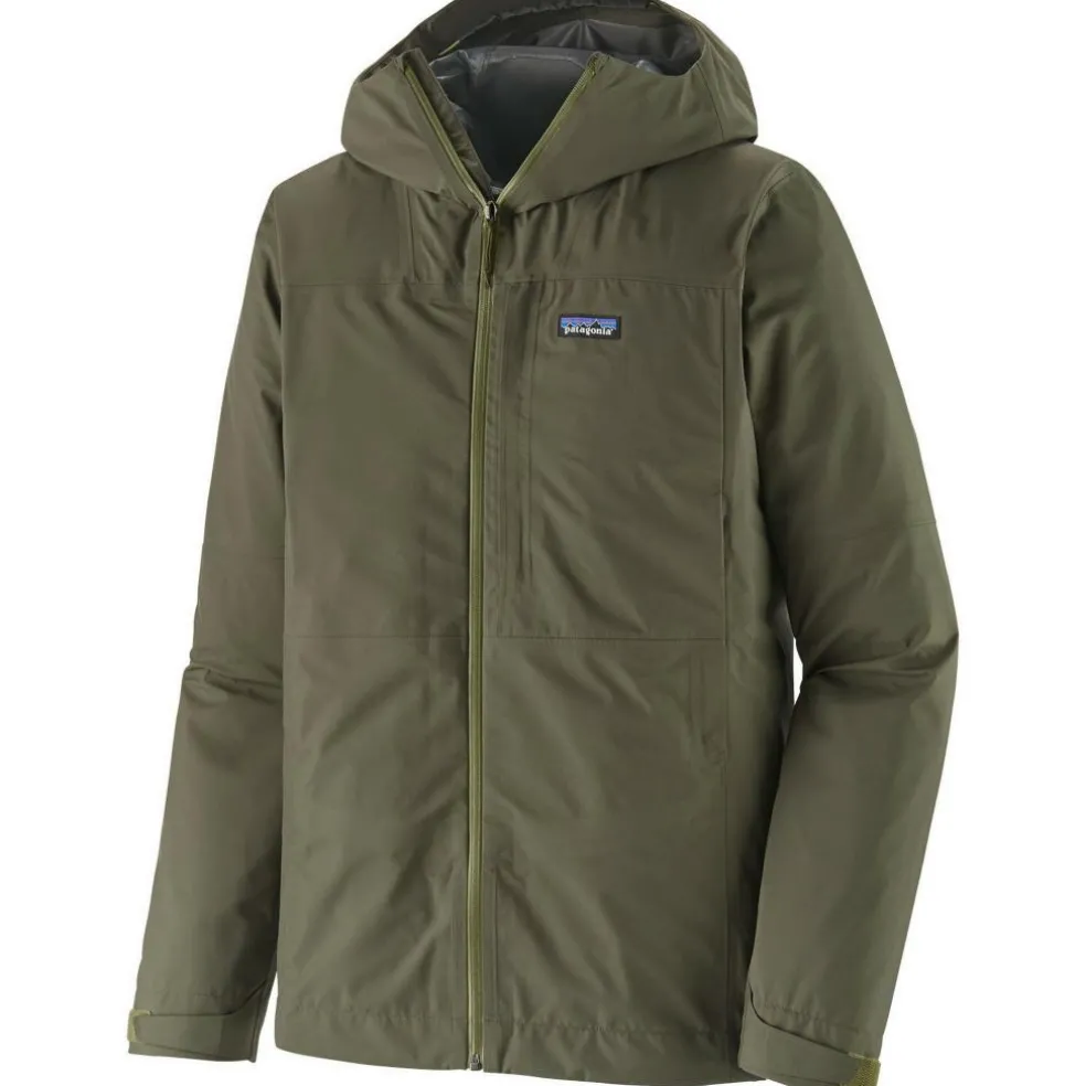 Patagonia Boulder Fork Rain outdoor jack heren basin green