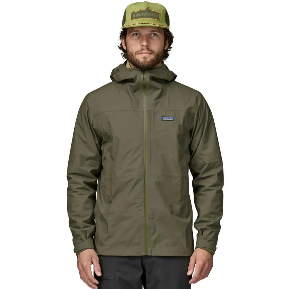 Patagonia Boulder Fork Rain outdoor jack heren basin green