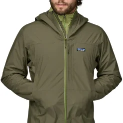 Patagonia Boulder Fork Rain outdoor jack heren basin green