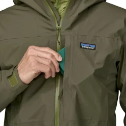 Patagonia Boulder Fork Rain outdoor jack heren basin green