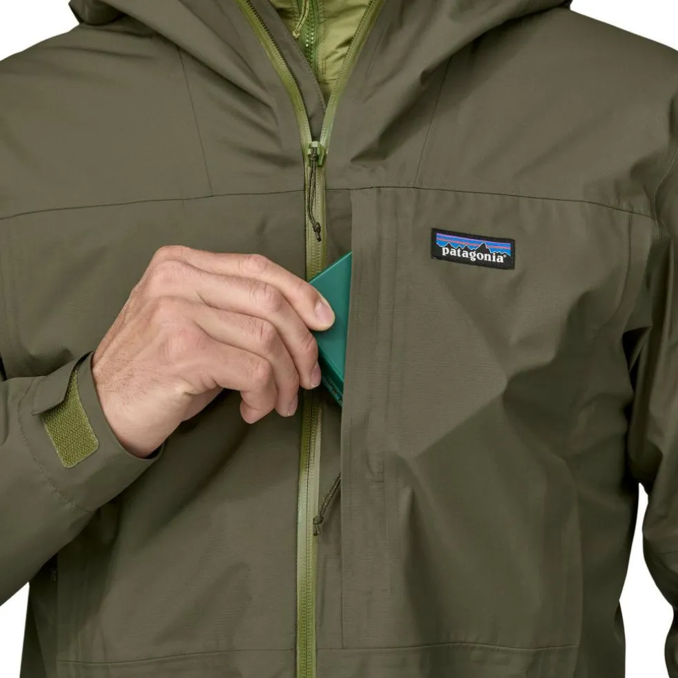 Patagonia Boulder Fork Rain outdoor jack heren basin green
