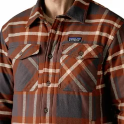 Patagonia Lightweight Insulated Fjord overhemd heren ashore ink black