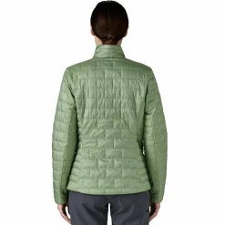 Patagonia Nano Puff outdoor jack dames ellwood green