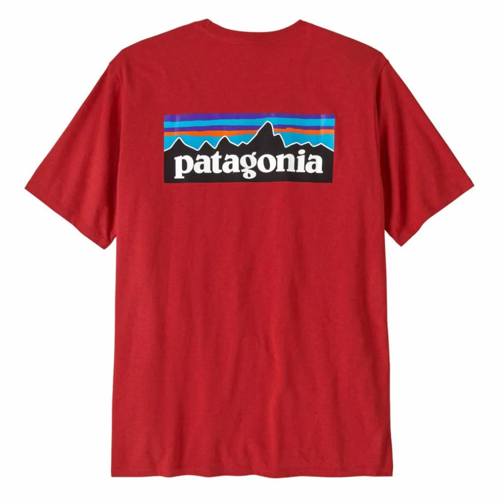 Patagonia P-6 Logo Responsibili-Tee shirt heren amanita red