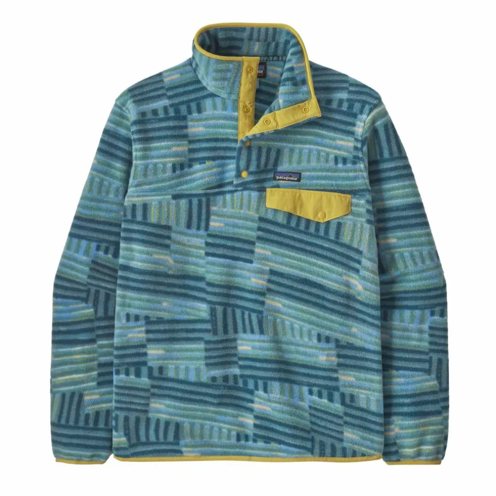 Patagonia Synchilla Snap-T fleece sweater heren quilty fitz wetland blue