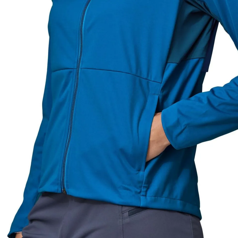 Patagonia Wind Shield softshell jas dames endless blue