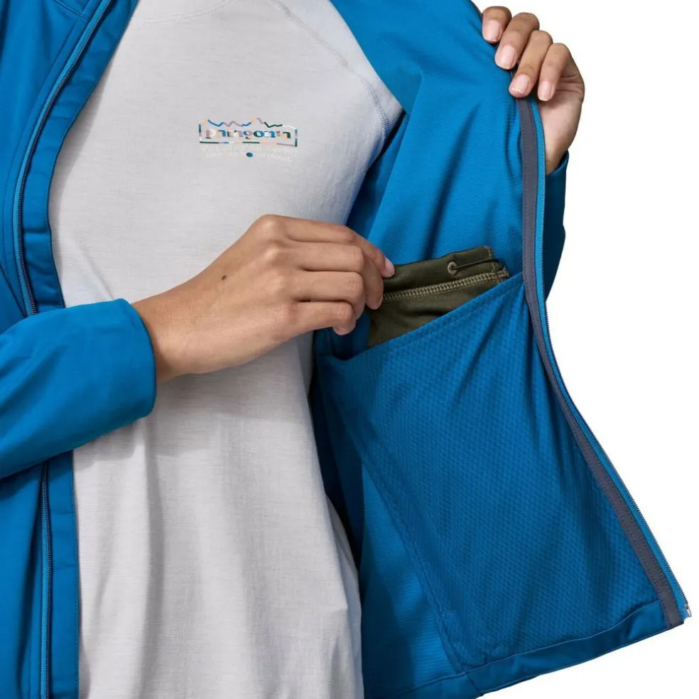 Patagonia Wind Shield softshell jas dames endless blue