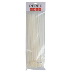 Perel Tie-wrap transparant 400 x 7,6 mm 100 stuks