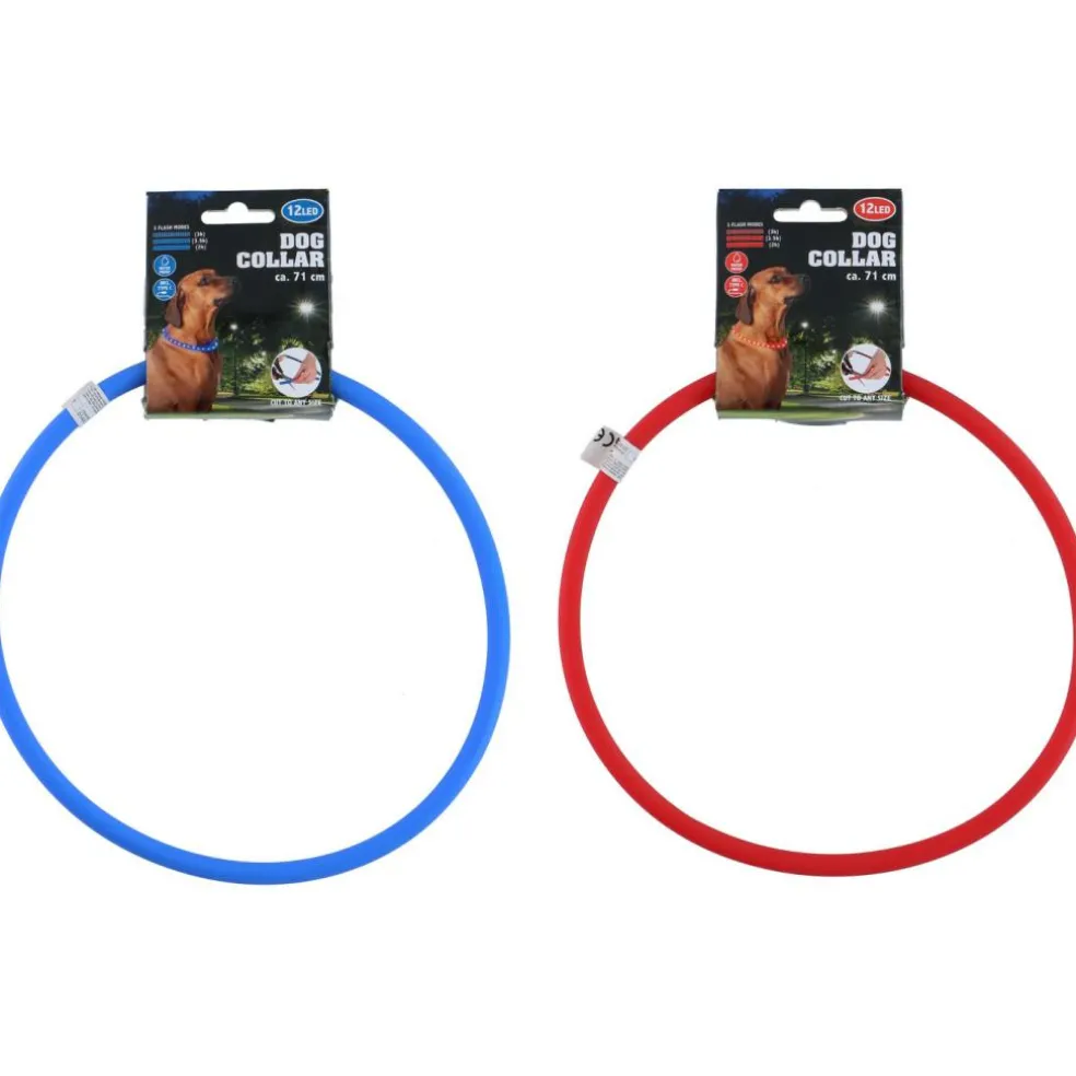 Pet Comfort LED hondenhalsband 2 kleuren assorti