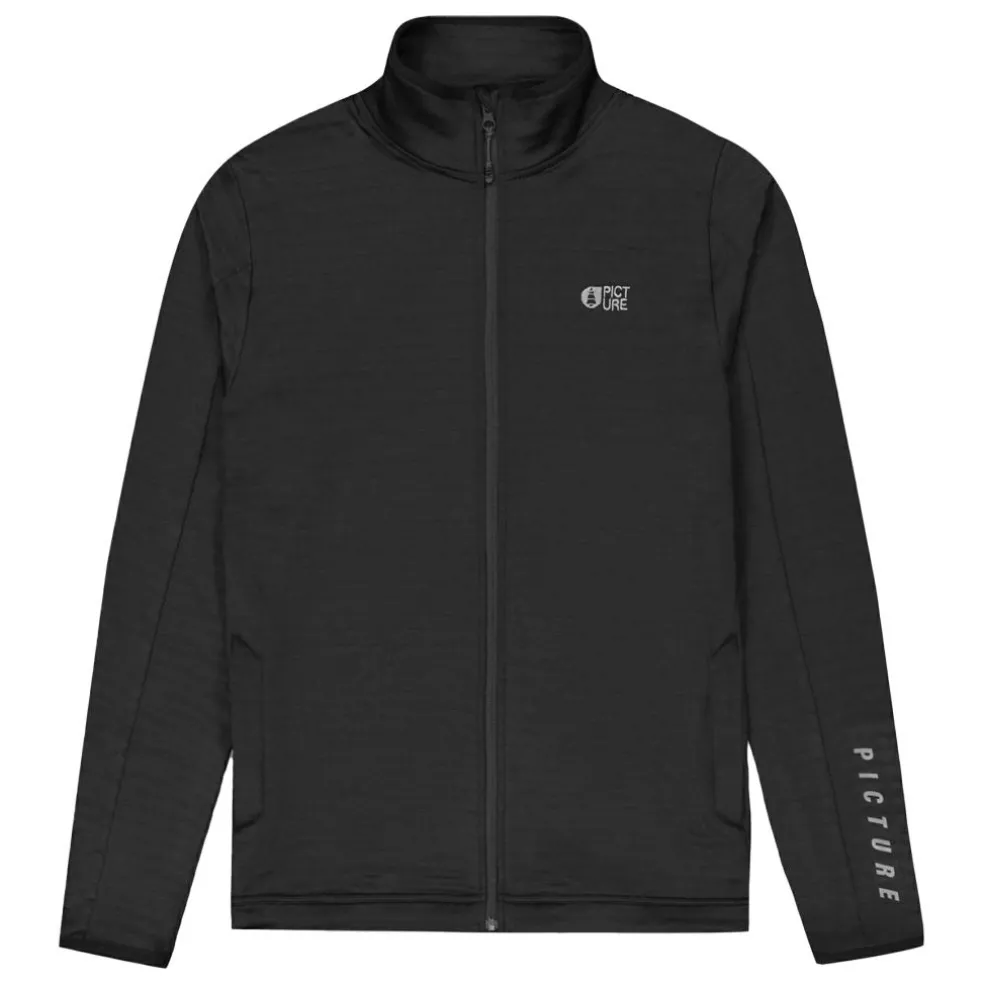 Picture Bake Grid vest heren black