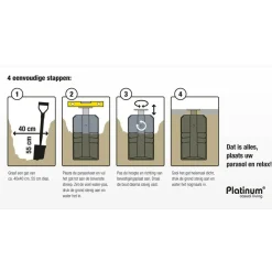 Platinum ingraaf parasolvoet