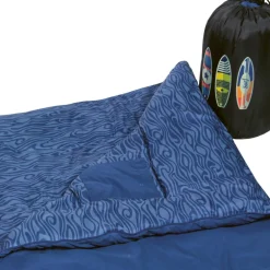 Polydaun Beach House slaapzak junior blue surfboard