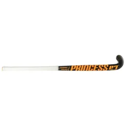 Princess Hockey Indoor Premium 7 Star SG9 low bow hockeystick black orange - 36,5 inch