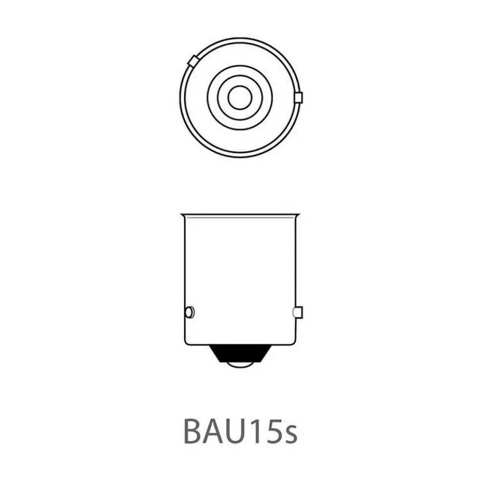 ProPlus BAU15s 12V 21W halogeenlamp oranje set van 2 stuks