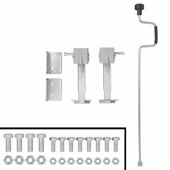 ProPlus Camper uitdraaisteunen 29 - 46 cm grey per 2 stuks