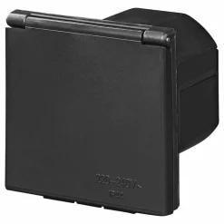 ProPlus CEE wandinvoerdoos vierkant zwart