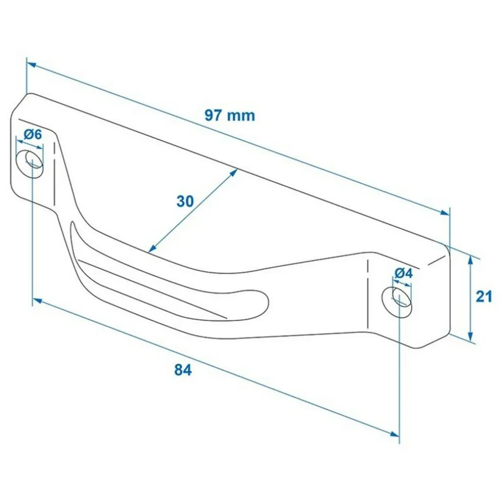 ProPlus Hymer deurvanger onderzijde zwart