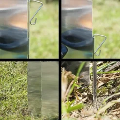 ProPlus Kookwindscherm 5-delig aluminium