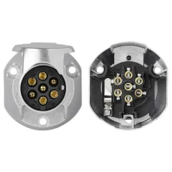 ProPlus 7+1-polige metalen stekkerdoos