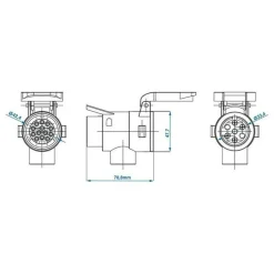 ProPlus 7-polige naar 13-polig Jaeger verloopstekker
