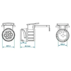 ProPlus 13-polige naar 7-polige verloopstekker