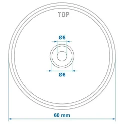 ProPlus Reflector 60 mm wit per 2 stuks