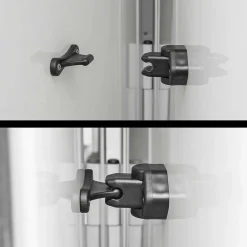 ProPlus Scharnierende deurvanger zwart