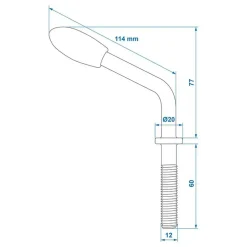 ProPlus Spindel voor neuswielklem M12