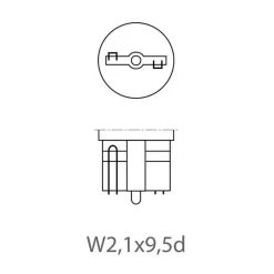 ProPlus T10 12V 5W halogeenlamp set van 2 stuks