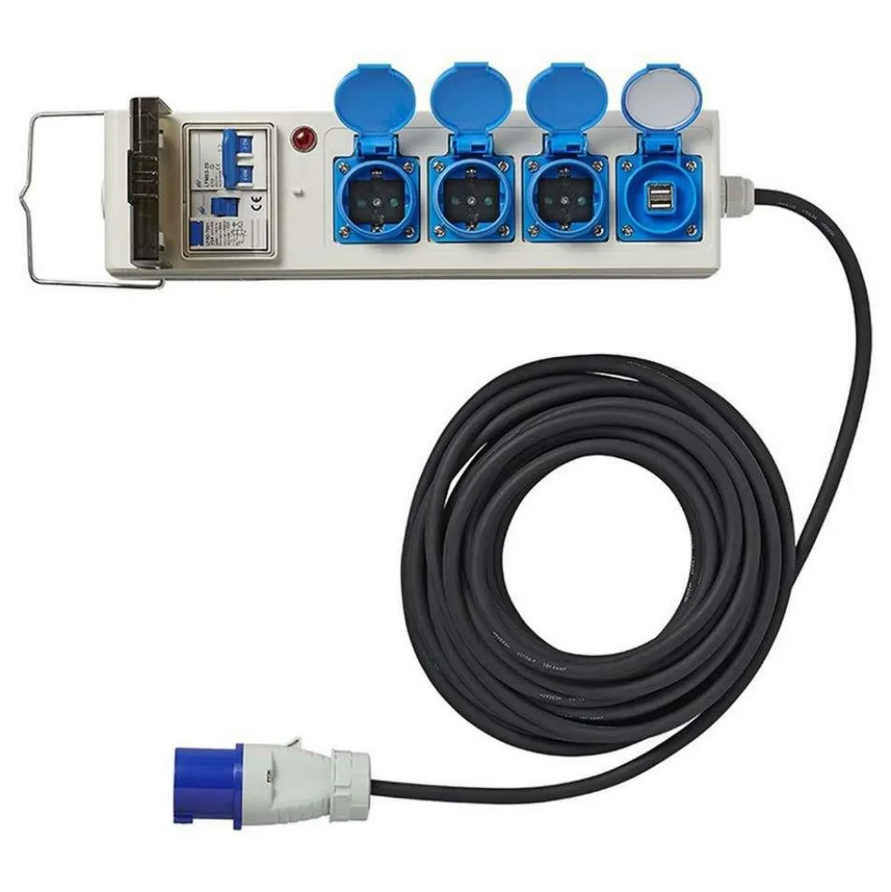 ProPlus Tent-vouwwagen stekkerdoos met aardlekschakelaar 10 meter