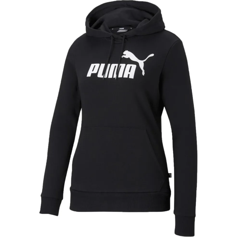 Puma Essentials Logo hoodie dames Puma black