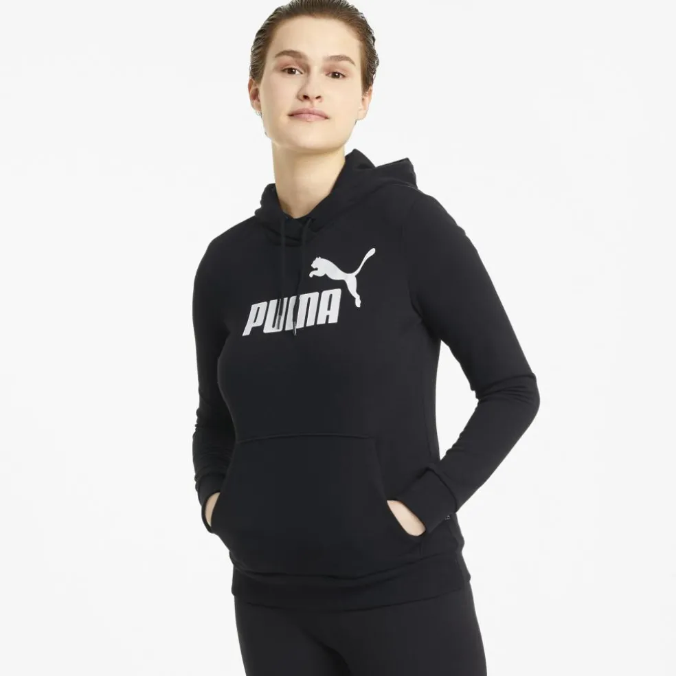 Puma Essentials Logo hoodie dames Puma black