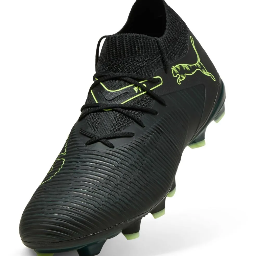 Puma Future 8 Match FG - AG voetbalschoenen PUMA black fizzy light green terrain