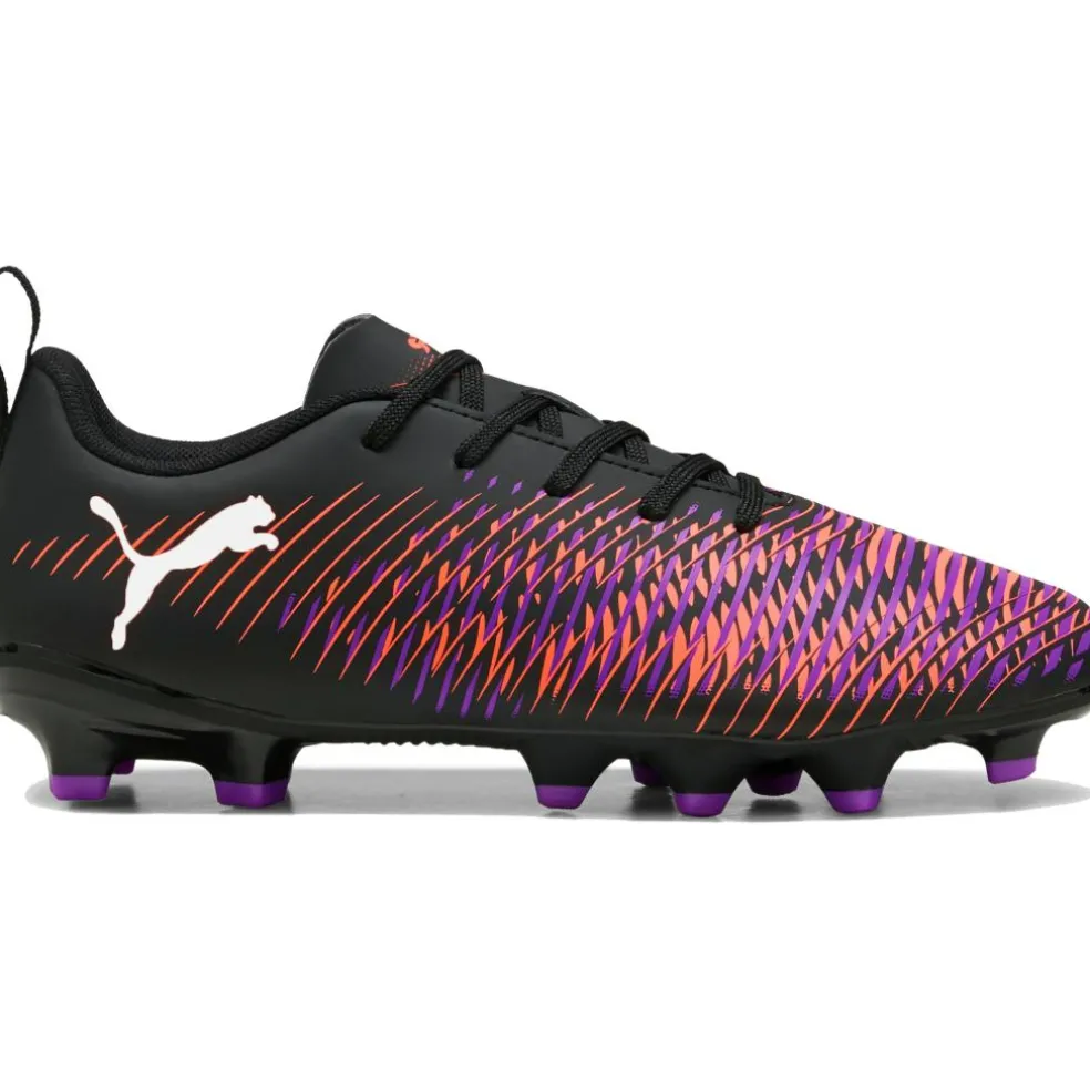 Puma FUTURE 8 PLAY FG AG voetbalschoenen junior PUMA black PUMA white glowing red