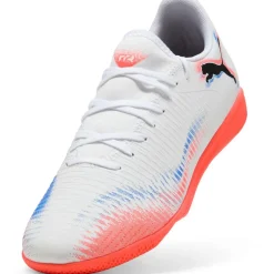 Puma Future 8 Play It IC zaalvoetbalschoenen PUMA white PUMA black glowing red