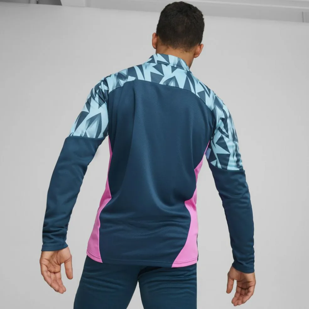 Puma IndividualFINAL trainingsshirt heren ocean tropic bright aqua